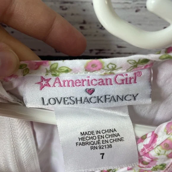 Love Shack Fancy x American Girl // Floral Flutter Ruffle Sleeve Dress - Picture 3 of 5